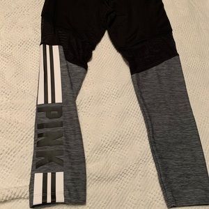 NWT PINK V.S High Waisted Ankle Leggings sz M